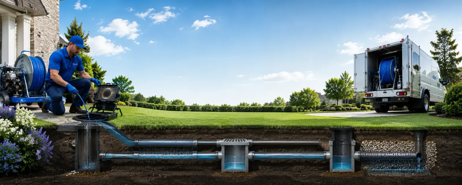 Outdoor drain cleaning information for Grant, MI